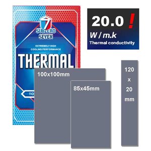 Odyssey-almohadilla térmica de silicona para tarjeta gráfica, almohadilla de disipación de calor de 12,8 <span class=keywords><strong>W</strong></span>/<span class=keywords><strong>mK</strong></span> 85*45*0,5 1,0 1,5 2,0 2,5 3,0mm para CPU/GPU - Product Image 6
