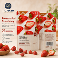 Gedroogde aardbeien, echte fruitsnack, kant-en-klaar, 85% aardbeien, 30g*24 zakjes, groothandel, OEM, private label