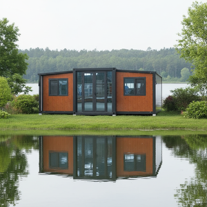 ห้องกิจกรรมหรือบ้านแบบพับได้ขยายได้สองปีก  ตู้คอนเทนเนอร์แบบขยายได้เคลื่อนย้ายสะดวก - Product Image 1