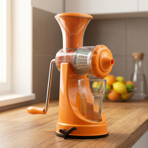 Presse-agrumes manuel Anax Orange pour fruits et légumes, hachoir avec lame en acier inoxydable et récipient (modèle ANAX 0406) - Product Image 2