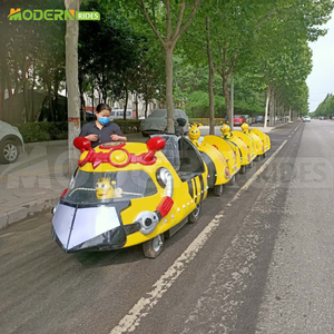 Tren de atracciones para parques temáticos, tren sin rieles para niños, en venta - Product Image 3