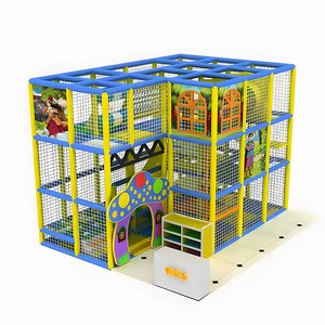 Equipo de Juegos Infantiles Interior Personalizado de Múltiples Niveles con Temática, con Toboganes y Juguetes para Centro de Juegos Comunitario - Product Image 1