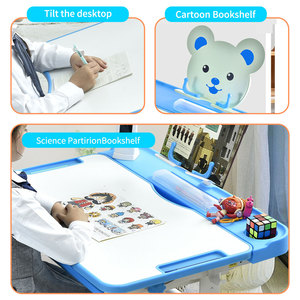 Table d'étude multifonctionnelle ergonomique moderne en bois réglable en hauteur pour enfants, idéale pour l'école, la chambre et le <span class=keywords><strong>bureau</strong></span> à domicile - Product Image 3