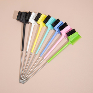 Double-ended Steel Needle Eyebrow <b>Brush</b> With Comb Pointed Tip For Eyebrow Styling Reusable Stainless Steel Tool - Product Image 1