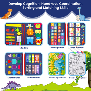 <strong>Felt</strong> Learning Board for Children's Early Education Busy Board for Toddlers Montessori Educational <strong>New</strong> <strong>Felt</strong> Busy Board Quiet Book - Product Image 5
