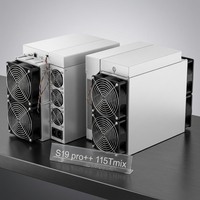 Machine de minage Bitcoin Bitmain Antminer S19 Pro++ 115Tmix 2990W, machine de minage ASIC Bitcoin, rig de minage crypto S19 Ant Miner, précommande