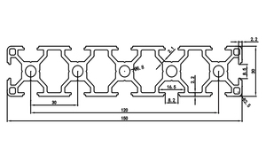 6063 di fabbrica in alluminio cinese-banco da lavoro con struttura in alluminio 30150 argento anodizzato profilo in alluminio estruso - Product Image 2