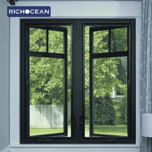 Fenêtres à battants RICHOCEAN en aluminium à double vitrage <span class=keywords><strong>pour</strong></span> l'extérieur, style grille française, avec manivelle, en vente - Product Image 4