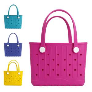 2025 The Most Popular Outdoor Small Size Lightweight Durable Rubber Beach Tote <b>Bag</b> <b>Kids</b> Portable Eva Tote Handbag - Product Image 4