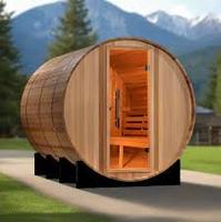 Vente Spéciale Usine : Sauna Traditionnel Extérieur Électrique en Bois Massif pour 2 Personnes avec Panneau de Commande Numérique, Idéal pour Villa