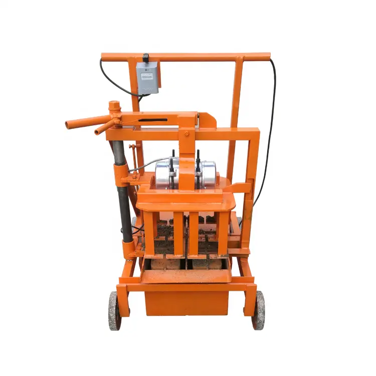 Low cost construction equipment QMY2-45 small mobile block machine for home business