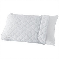 Ensemble 1 pièce Extrêmement Frais 43x63cm Réversible Motif Uni Respirant Gravé au Laser Lavable en Machine Gris Clair Été