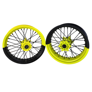 Aleación de aluminio amarillo fluorescente Exc <span class=keywords><strong>300</strong></span> Motocicleta deportiva Ruedas <span class=keywords><strong>Supermotard</strong></span> de 17 pulgadas - Product Image 3