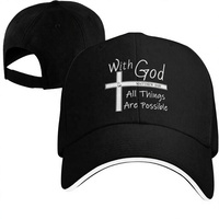 Op maat gemaakte logo high-end twill vintage sandwich brim baseball caps unisex sport petten verstelbaar 100% polyester luipaard/fruit/stippen