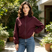 Chaqueta Softshell de Diseño Nuevo para Exteriores, Chaqueta Deportiva Ligera Personalizada con Cuello Alto y Cremallera Completa para Mujer