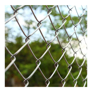 Factory Direct Sale Square Iron <b>Wire</b> <b>Mesh</b> Fence Low Carbon Steel Galvanized Chain Link Diamond <b>Mesh</b> <b>Wire</b> Fence 2.0-4.0mm Gauge - Product Image 5