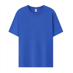 T-shirt homme 100% coton pur imprimé, vente en gros, t-shirt vierge épais, nouveau modèle tendance à col rond - Product Image 1