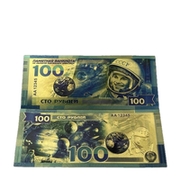 Billet de banque euro antique en feuille d'or 24 carats, support en plastique, cadeaux du Nouvel An, gravure élégante, technique de métal plaqué or