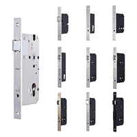 Poignée de porte intérieure d'hôtel ignifuge de qualité 6072 serrure à mortaise porte sécurité européenne serrure à cylindre corps Machine ensemble portes