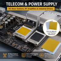 Film thermique PI 3.0W/mK, coussin thermique 24KV/mm, remplissage de joint en silicone à haute isolation pour module de puissance IGBT, onduleur EV, télécommunications