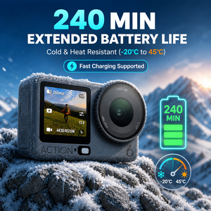 Cámara Deportiva Action 6 4K 120fps Resistente al Agua 20m <span class=keywords><strong>RockSteady</strong></span> 3.0, Cámara para Grabación de Vlogs con Estabilización HorizonSteady - Product Image 2