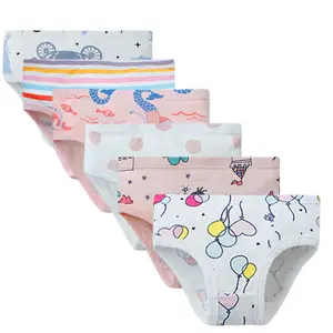 Kids Children Girls Underwear Cute Print Briefs Shorts Pants Cotton  Underwear Trunks 3PCS 1-10 Year Old Girl Panties