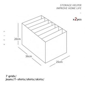 Organisateur de rangement pour jeans, tiroir de rangement pour vêtements, organisateur de rangement pour vêtements en maille pour armoire - Product Image 5