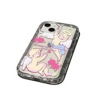 Angel Rose Print ammortizzatore Anti-caduta paraurti TPU custodia per telefono cellulare per Iphone 7 8 X Xr Xs Max 11 12 13 14 15 16 17 - Product Image 5