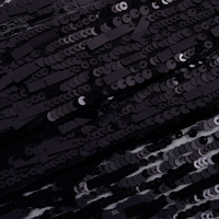 Tissu en dentelle de voile brodé de sequins, 100 % polyester, 125 cm, 230 g/m², respirant, épais, tissé, couleur personnalisée, vente en gros