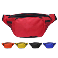 Qetesh Logo personnalisé hommes femmes sac banane en Nylon étanche à l'eau bandoulière course ceinture sac fermeture éclair Sport poitrine Bum taille sac