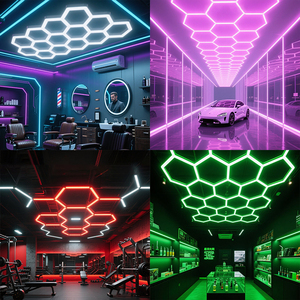 Customized 110v 220v Wholesale Honeycomb Car Parking Garage <strong>Lights</strong> Hex Led Garage <strong>Lights</strong> Ceiling Hexagon Garage <strong>Light</strong> - Product Image 3