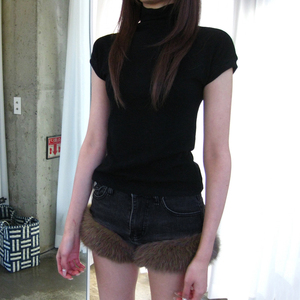 กางเกงขาสั้นผ้ายีนส์เอวต่ำงานเย็บปะแบบสั้นสำหรับผู้หญิงกางเกงยีนส์ขากางเกงขาตรงสไตล์สตรีทแวร์ย้อนยุคลำลองฤดูร้อน - Product Image 4