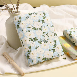 Vendita calda di lusso a spirale Journal A5/A6 <span class=keywords><strong>fogli</strong></span> di 132 bianco camelia ricamata copertina rigida per Notebook carta Offset - Product Image 4