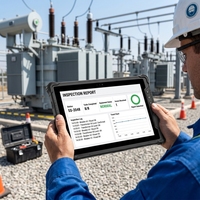 Tableta Robusta con IA de 10 Pulgadas M105Q, Android, NFC, Escáner de Huellas Dactilares y Códigos de Barras, ODM, HDMI, RJ45, USB Tipo-C, 5G para Fabricación Industrial