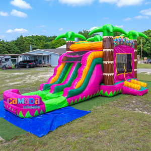 Per bambini luna gonfiabile Moonwalk Water Jumper buttafuori a doppia corsia scivolo gonfiabile <span class=keywords><strong>castello</strong></span> scivolo Combo Jumping affitti commerciali - Product Image 4