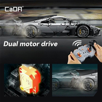 Cada C61503W MOC City 1:8, Gran Coche Deportivo de Alta Tecnología, Supercoche de Carreras, Kit de Modelo de Ladrillos para Adultos, Regalos, 3295 Piezas, Juego de Bloques de Construcción