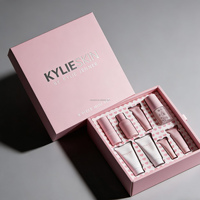 Boîte à maquillage rigide de luxe personnalisable pour petites filles, en matériaux recyclés, avec doublure en éponge, pelliculage mat et logo en feuille d'argent – Meilleures ventes