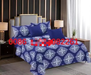 Mẫu Hoa Cotton In Vải 6-Mảnh Bộ Đồ Giường Đặt Vua Kích Thước Được Trang Bị Tấm Sâu Tấm Ga Giường Với Gối Trường Hợp Đệm Trường Hợp - Product Image 4