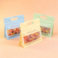 Bolsa Personalizada para Snacks, Bolsa de Aluminio con Cierre Zip, Bolsa de Mylar con Ventana Transparente