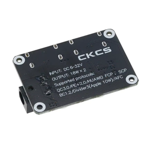 Module de réduction de tension à double USB pour charge rapide 6-30V12V24V vers QC3.0 HWFCP pour recharge de téléphone en voiture - Product Image 3