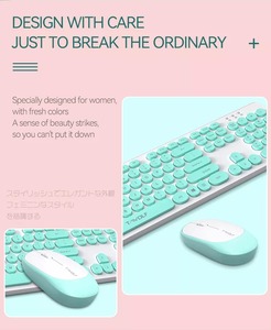Colorido TF770 inalámbrico ergonómico <span class=keywords><strong>104</strong></span>-Key Gaming <span class=keywords><strong>Keyboard</strong></span> and Mouse Combo 2,4 GHz Mini retroiluminado LED impermeabilizado para PC - Product Image 5