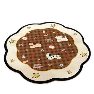 แผ่นรองคลานรูปทรงแปลกใหม่สำหรับเด็ก ลายลูกสุนัขน่ารัก เนื้อผ้านุ่ม ป้องกันคราบสกปรก เหมาะสำหรับห้องนอนและห้องนั่งเล่น - Product Image 1