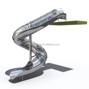 Bán Buôn Thép Không Gỉ Cong Trượt Turbo Ống S Hình Slide Trung Quốc Tùy Chỉnh Trong Nhà/Ngoài Trời Sân Chơi Công Trường Sử Dụng - Product Image 1