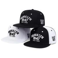 Vente en gros Logo brodé personnalisé 6 panneaux Sergé Ajusté Snapback Chapeau Unisexe Adulte Sport Mode