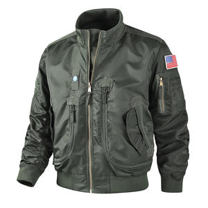 Chaqueta de Piloto para Exteriores, Color Sólido, Resistente al Desgaste, Directo de Fábrica, Se Aceptan Diseños Personalizados, <span class=keywords><strong>Ropa</strong></span> de Abrigo Impermeable, Chaqueta Bomber de Invierno para Hombre - Product Image 5