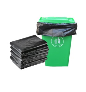 Bán buôn bán nóng Đen kích thước lớn túi rác màu đen có thể được sử dụng trong các hình dạng khác nhau của thùng rác, túi rác bán buôn - Product Image 4