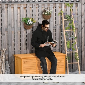 Abri de jardin en bois pour l'<span class=keywords><strong>extérieur</strong></span>, <span class=keywords><strong>étanche</strong></span>, résistant aux intempéries, durable, avec un design de <span class=keywords><strong>coffre</strong></span> ouvert et des volets. - Product Image 3