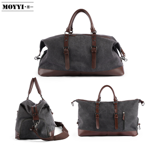 Bolsa de Viaje Deportiva Unisex, Bolsa de Viaje Personalizada de Lona y Cuero PU con Compartimento <span class=keywords><strong>para</strong></span> Zapatos - Product Image 3