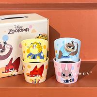 Mug en céramique Disney avec poignée, dessin animé et boîte cadeau, tasse à café et à lait pour cadeau et bureau