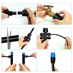 DaringFish Trade Explosions Sistema de Riego por Goteo Automático de Plástico de Inserción Rápida DIY con Engranaje de 360° para Cultivo en Invernadero - Product Image 5